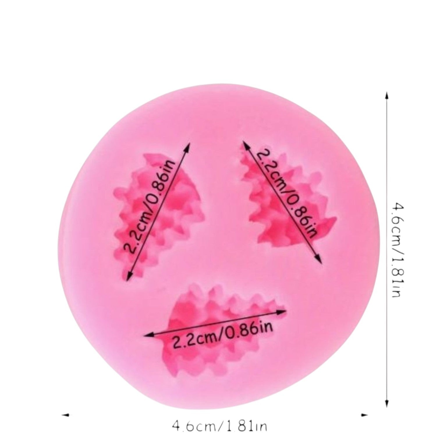Molde de silicona rosa Vallia Repostería con tres cavidades de racimos de uvas para fondant y repostería